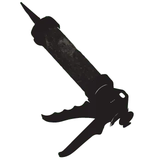 Dark caulk gun